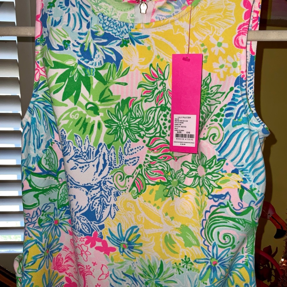Lilly Pulitzer NEW W/TAGS Donna Top Multi Cheek to Cheek - Picture 10 of 16